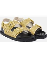 Birkenstock - Milano Luxe Raffia Sandals - Lyst