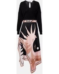 PUCCI - Stella Knitted Silk-Blend Midi Dress - Lyst