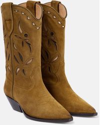 Isabel Marant - Duerto Suede Cowboy Boots - Lyst