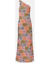 ‎Taller Marmo - Vestido De Fiesta Asimetrico Con Lentejuelas - Lyst