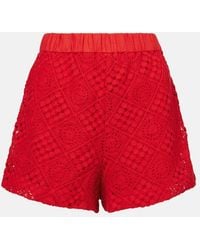 SIR. - Crochet High-Rise Cotton-Blend Shorts - Lyst