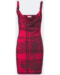 Vivienne Westwood - Anna Draped Printed Cotton Minidress - Lyst