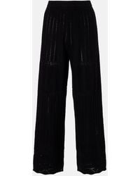 Eres - Alliage Pointelle Wool And Cashmere Wide-Leg Pants - Lyst