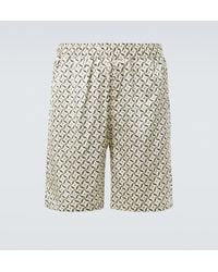 Frescobol Carioca - Palma Printed Silk-Blend Shorts - Lyst