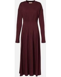 Plan C - Cotton Midi Dress - Lyst