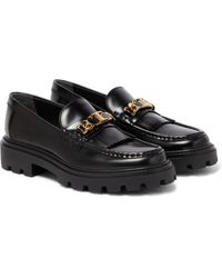 Tod's - Fringed Leather Loafers - Lyst