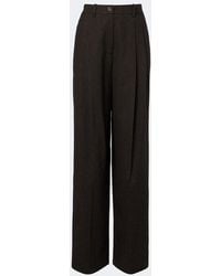 Ralph Lauren - Clarice Wool Wide-Leg Pants - Lyst