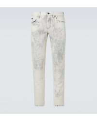 Dolce & Gabbana - Printed Straight Jeans - Lyst