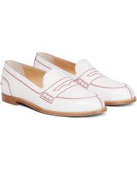 mocalaureat flat red sole loafers