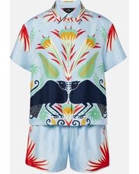 Etro - Pyjama En Soie A Imprime - Lyst