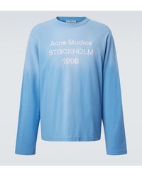 Acne Studios - Distressed Cotton-Blend Jersey T-Shirt - Lyst