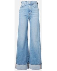 Veronica Beard - Taylor High-Rise Wide-Leg Jeans - Lyst