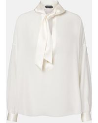 Tom Ford - Silk Crepe De Chine Blouse - Lyst