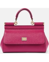 Dolce & Gabbana - Sicily Small Leather Shoulder Bag - Lyst