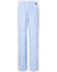 Miu Miu - Weite Hose Aus Baumwollpopeline - Lyst