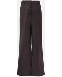 Stella McCartney - High-Rise Wool Wide-Leg Pants - Lyst