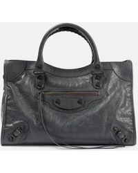 Balenciaga - Le City Medium Leather Tote Bag - Lyst