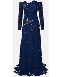 Costarellos - Off-Shoulder Guipure Lace Gown - Lyst