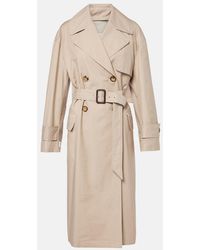 Max Mara - Mtrench Cotton-Blend Twill Trench Coat - Lyst