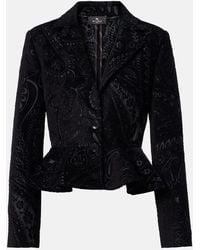 Etro - Blazer Con Stampa Paisley - Lyst