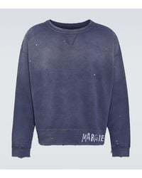 Maison Margiela - Bedrucktes Sweatshirt aus Baumwoll-Jersey - Lyst