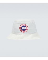 Canada Goose Haven Logo-embroidered Bucket Hat - White