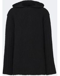 Rick Owens - Hooded Cashmere And Silk Sweater - Lyst