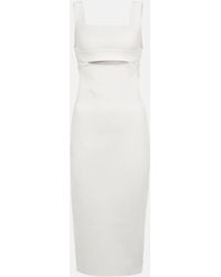 Victoria Beckham - Vb Body Cutout Knit Midi Dress - Lyst