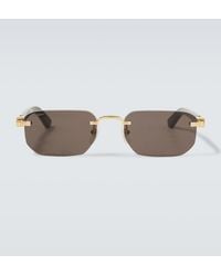 Cartier - Signature C Rectangular Sunglasses - Lyst