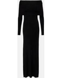 Balenciaga - Off-Shoulder Maxi Dress - Lyst