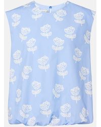 Marni - Floral Cotton Top - Lyst