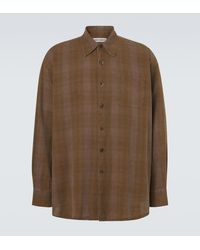 Our Legacy - Borrowed Checked Cotton Shirt - Lyst