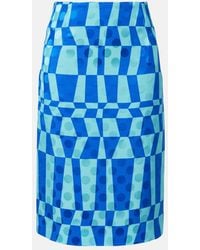 Dries Van Noten - Printed Pencil Skirt - Lyst