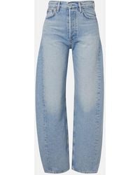 Agolde - Luna Faded Barrel-Leg Jeans - Lyst