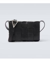 Bottega Veneta - Cassette Intreccio Leather Crossbody Bag - Lyst