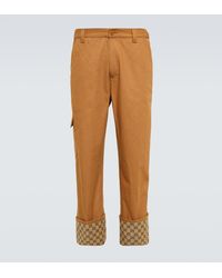 Gucci - Pantalones rectos de algodon - Lyst