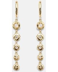 Octavia Elizabeth - Charmed Micro Gabby 18Kt Earrings With Diamonds - Lyst