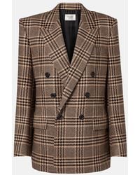 Saint Laurent - Double-Breasted Silk And Cashmere Blazer - Lyst