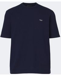 Prada - Logo Cotton T-Shirt - Lyst