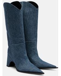 Coperni - Bridge Denim Cowboy Boots - Lyst