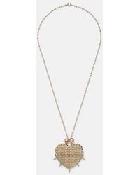 Yvonne Léon - Minaudiere Cour 18Kt And 9Kt Pendant Necklace With Diamonds And Tourmalines - Lyst