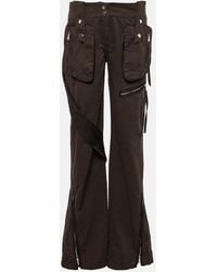 Blumarine - Low-Rise Denim Cargo Pants - Lyst