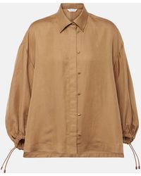 Max Mara - Rodeo Oversized Linen And Silk Shirt - Lyst