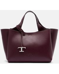 Tod's - Tote Bag T Timeless Mini Aus Leder - Lyst