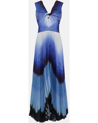 Altuzarra - Printed Pleated Maxi Dress - Lyst