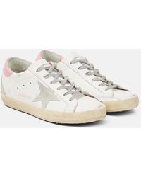 Golden Goose - Distressed Canvas Sneakers - Lyst