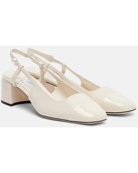 Jimmy Choo - Elisa 45 Leather Slingback Pumps - Lyst