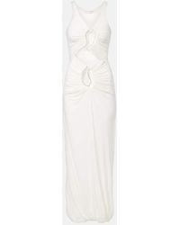 Christopher Esber - Paisley Disconnect Cutout Jersey Maxi Dress - Lyst