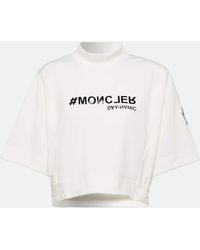 3 MONCLER GRENOBLE - Camiseta cropped de algodon - Lyst