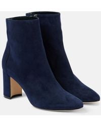 Manolo Blahnik - Rosie Suede Ankle Boots - Lyst